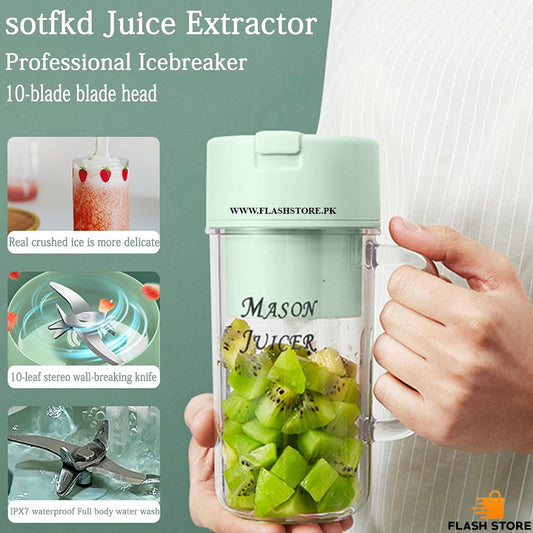 Mason Portable Mini Juicer Blender with Straw Cup